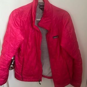 Patagonia hot pink down jacket